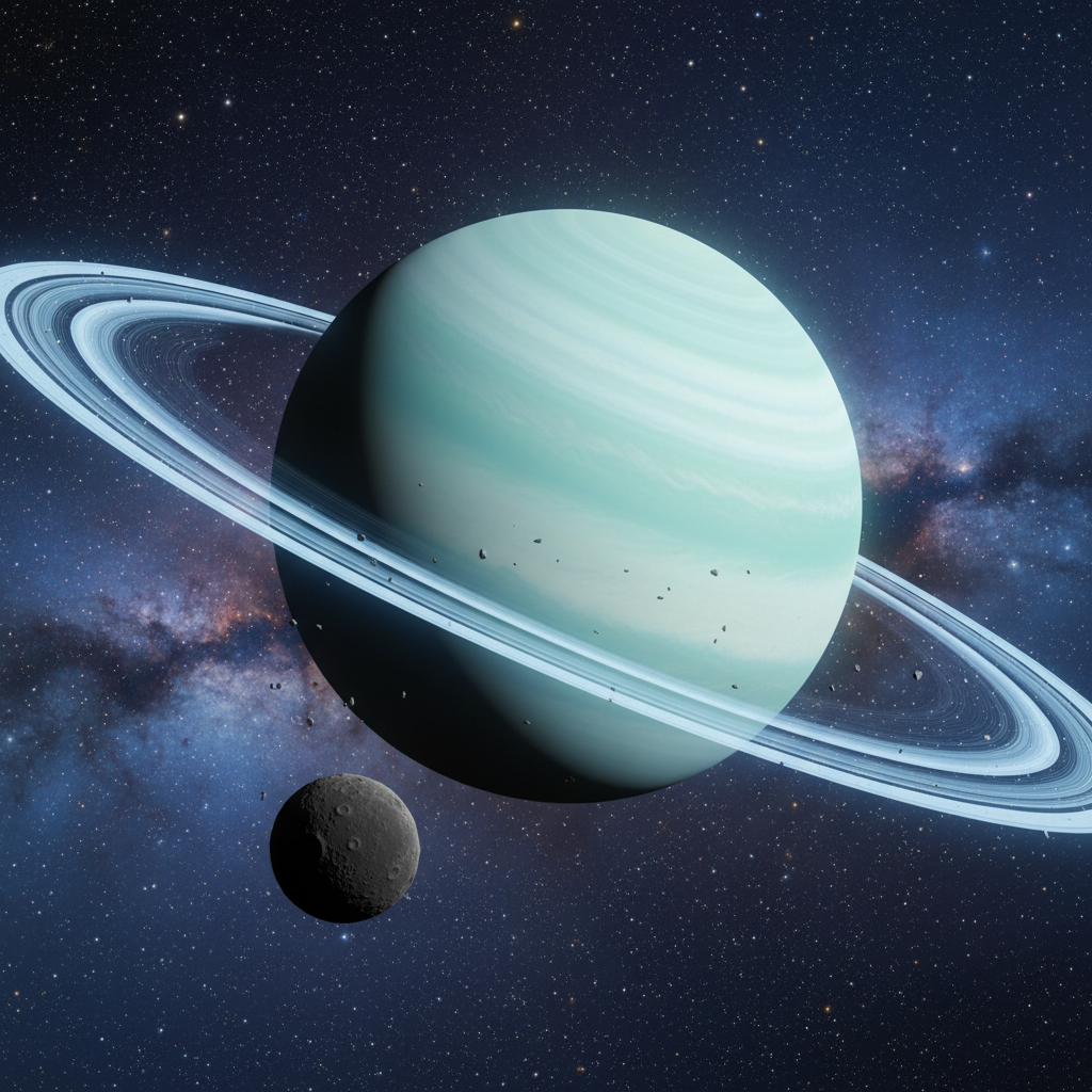 Webb Images Reveal Small Moon Orbiting Uranus