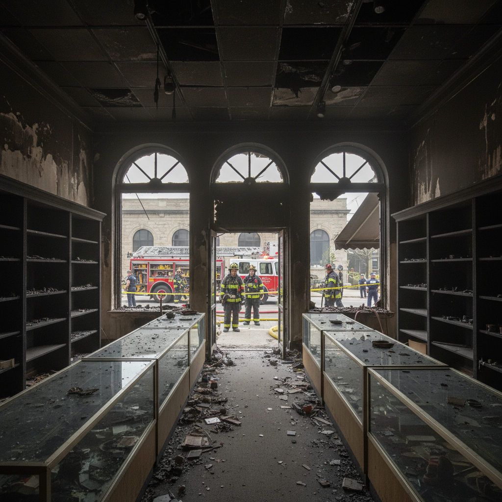 Gift shop gutted: Fire hits beloved Jurassic museum in LA